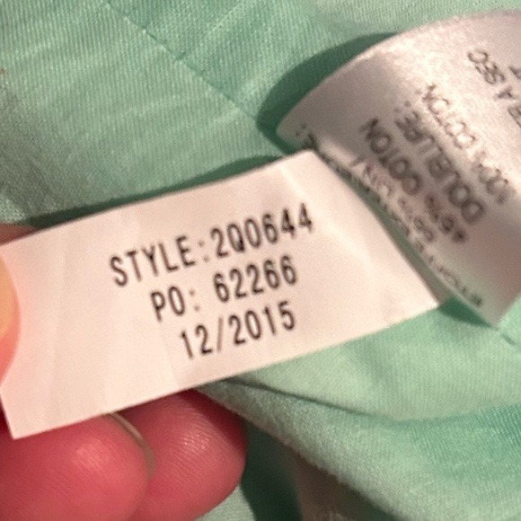 Vineyard Vines Cordia Floral Dress Blue Green Embroidered Size 10 Cotton Linen - Picture 7 of 16